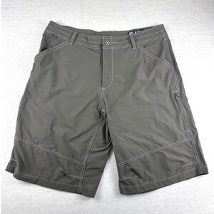 KUHL Mens Cargo Relaxed Shorts Size 38 Gray Nylon Spandex Outdoor Hiking 12"